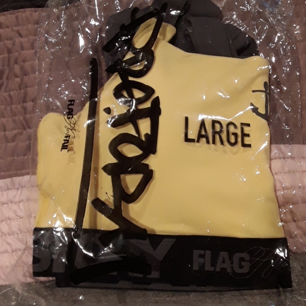 FNF yellow sports bra New